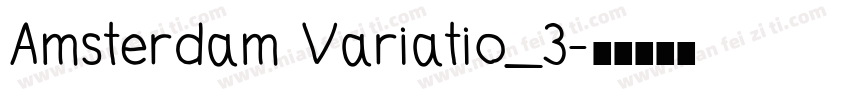 Amsterdam Variatio_3字体转换